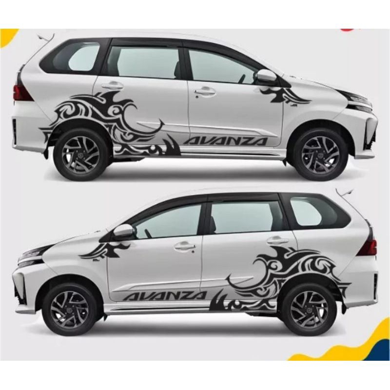 Sticker terbaru list terlaris mobil avanza sticker list motif batik mobil avanza