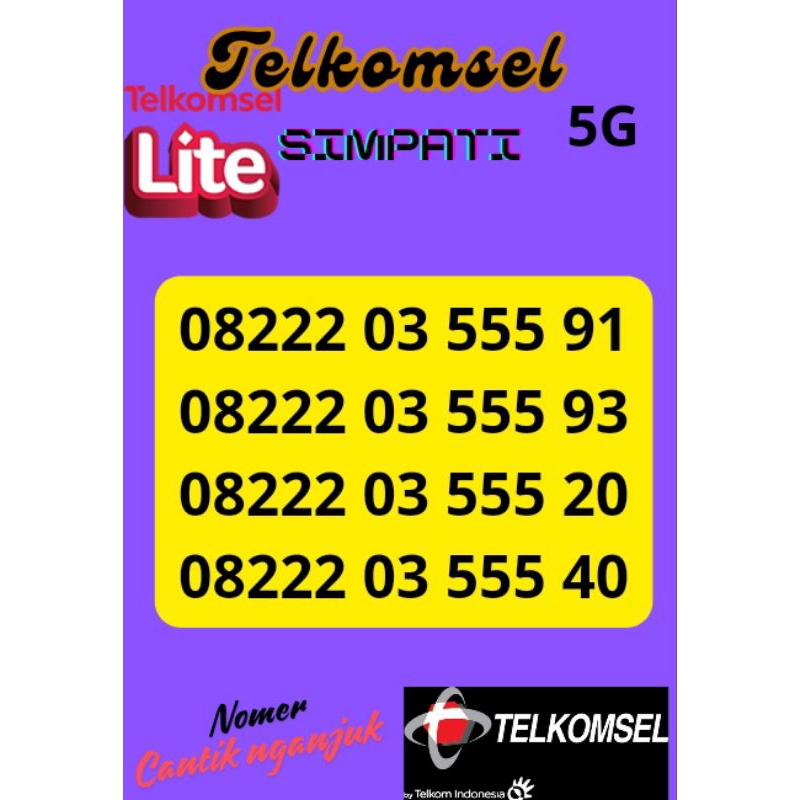 telkomsel nomer cantik simpati 4G lite