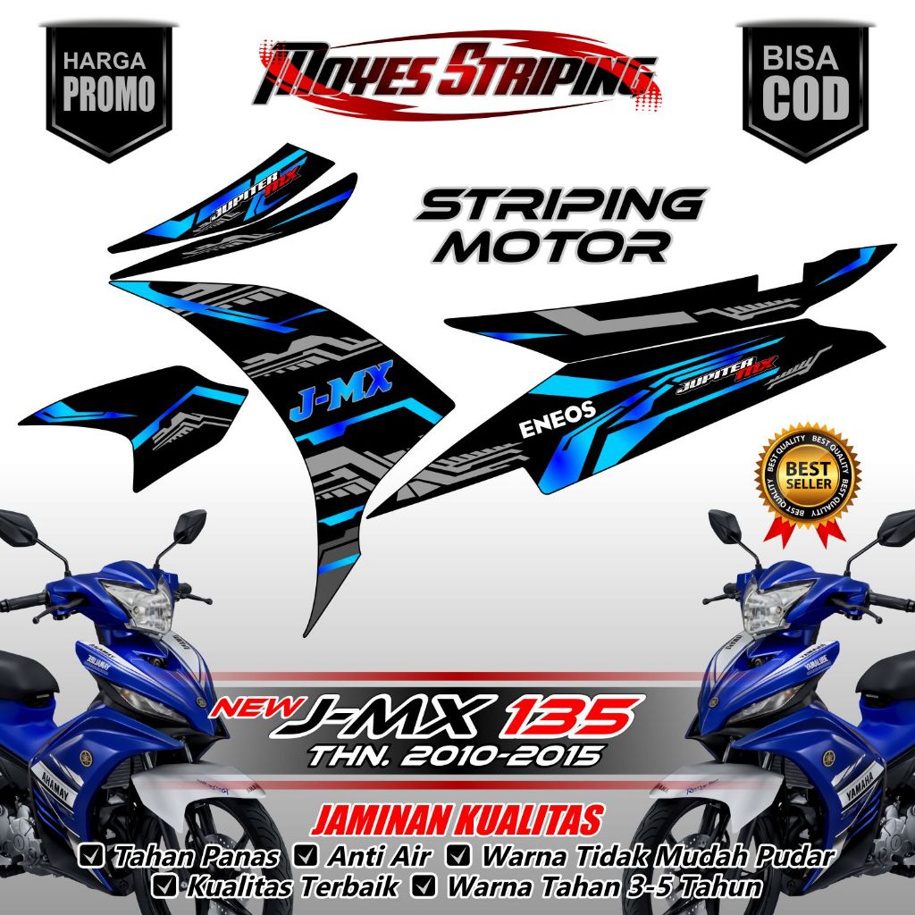 Striping Mx 135  - Decal Mx 135 - Stiker Mx 135 - Decal Stiker Mx 135 2010-2015 Matrixline