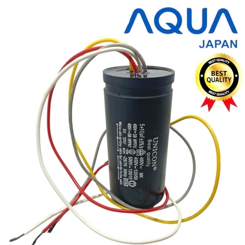 Kapasitor mesin cuci aqua 2 tabung QW950XT