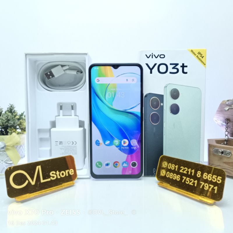 HP Second Murah Vivo Y03t RAM 4/64 GB Original