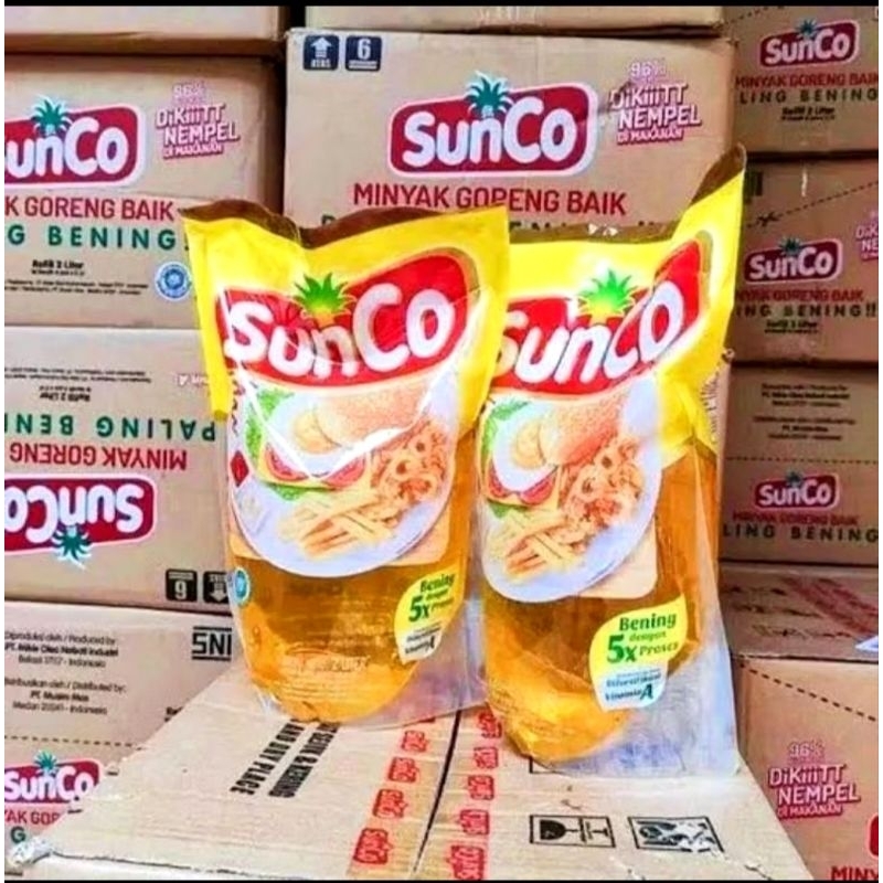 

Minyak goreng Sunco 2 liter refill