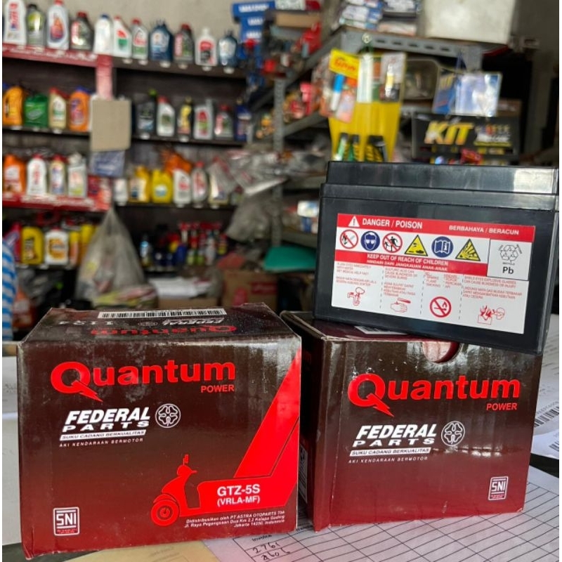 Aki untuk semua motor awet tahan lama Original Federal