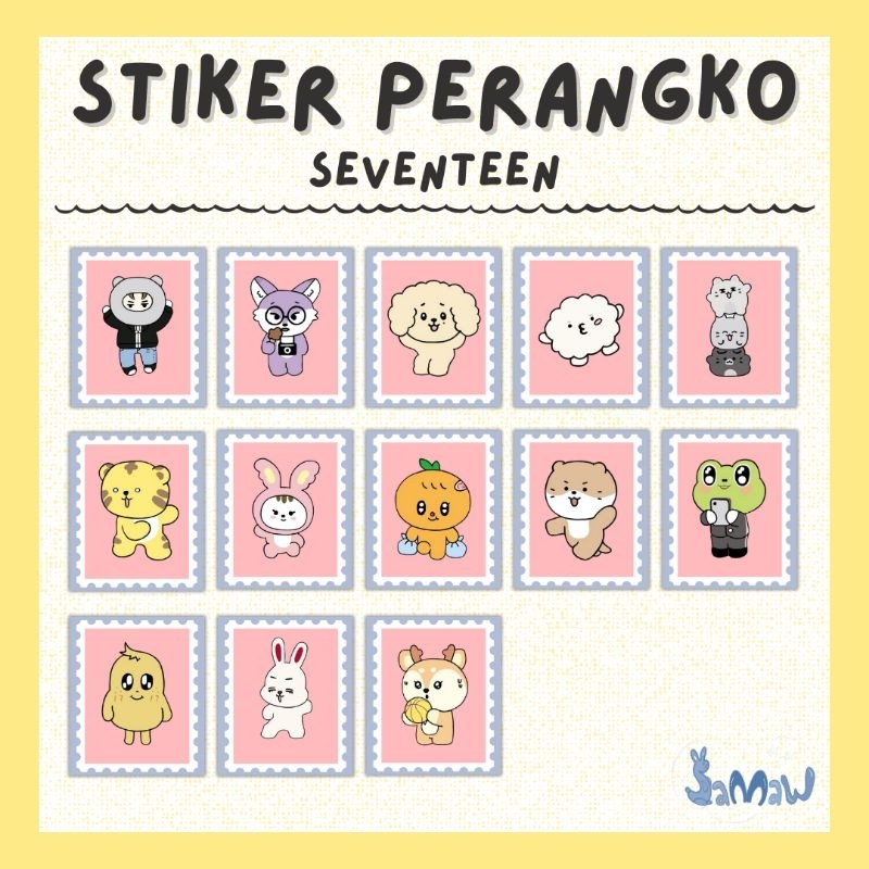 

Stiker Perangko Seventeen | Stiker Perangko | Sticker Journaling | Stiker Kpop | Stiker Freebies | Miniteen