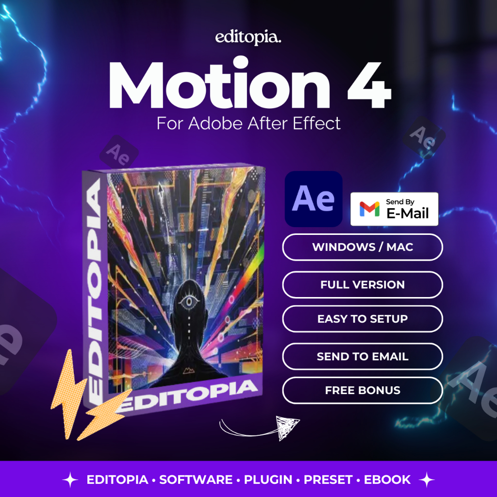 (Win/Mac) Motion 4 Mt.Mograph - Adobe After Effect Plugin - Motion Plugin AE - After Effect