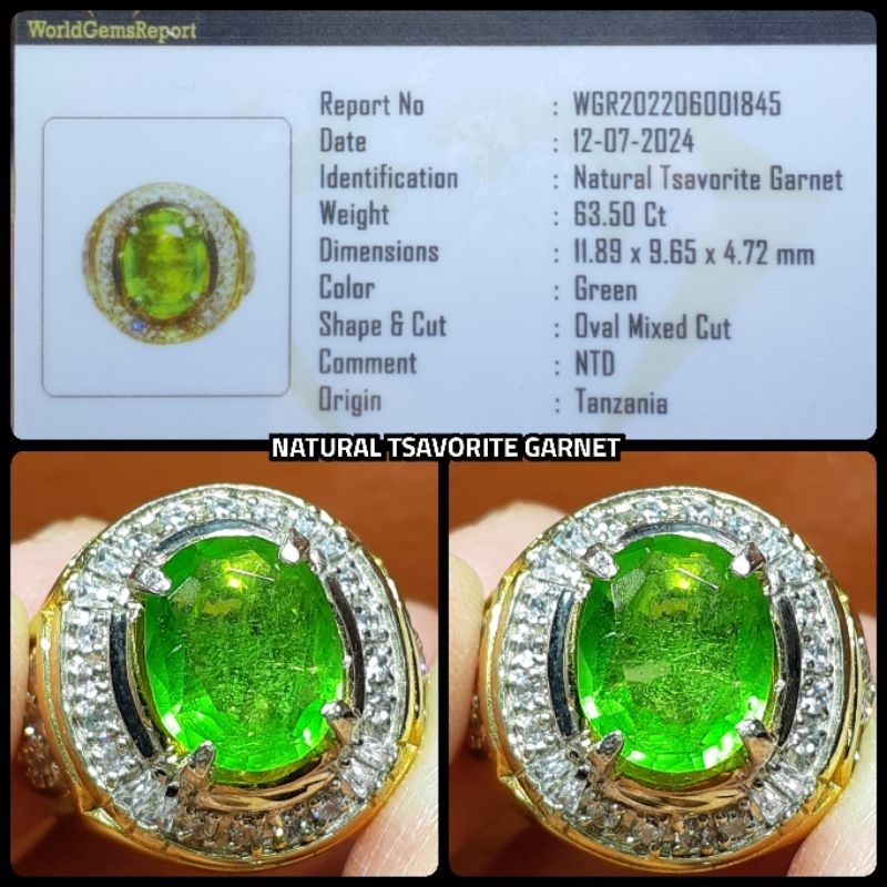 NATURAL GREEN TSAVORITE GARNET TANZANIA