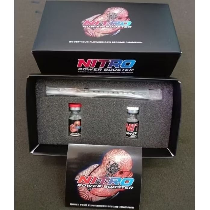 NITRO Louhan POWER BOOSTER  Vitamin Kontes Terapi  Joss Suntik Ikan Lohan