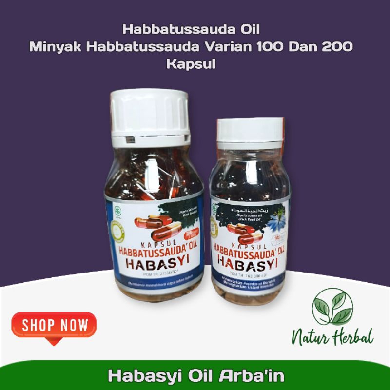 Habbasyi Oil Kapsul – Minyak Habbatussauda Murni Ethiopia Varian 100 & 200 Kapsul