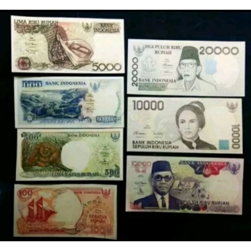 uang kuno indonesia tahun 90 an lengkap