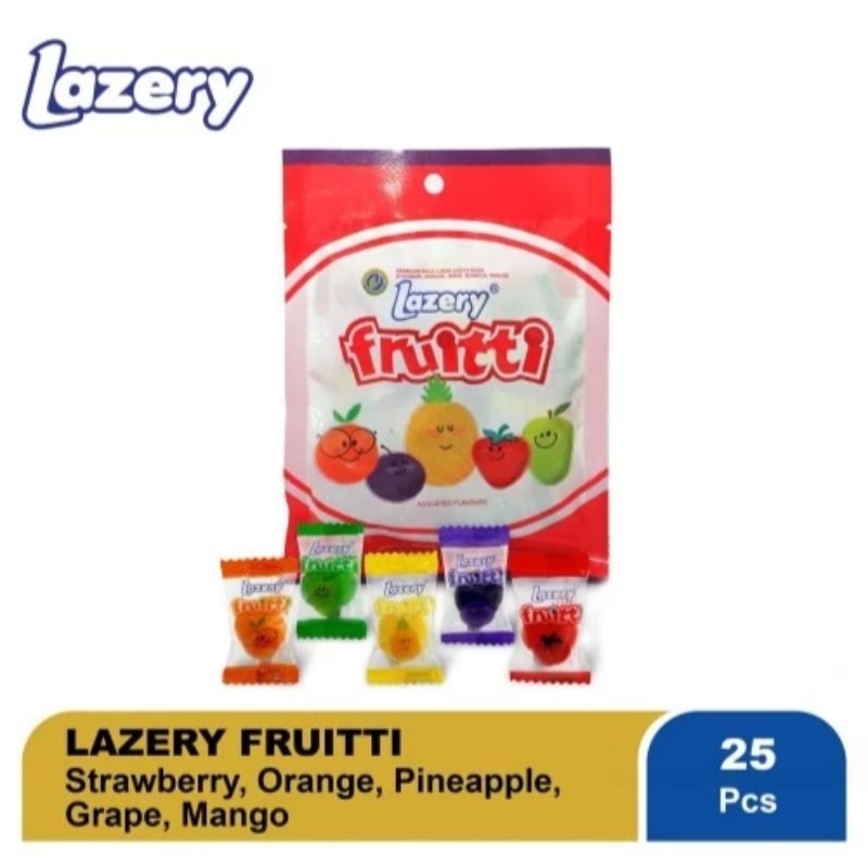 

Lazery Fruitti Permen Lunak Aneka Rasa Isi 25 Pcs