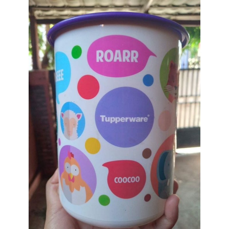 Preloved Tupperware Canister 1,25L/Tempat Penyimpanan Makanan/Tempat Kerupuk