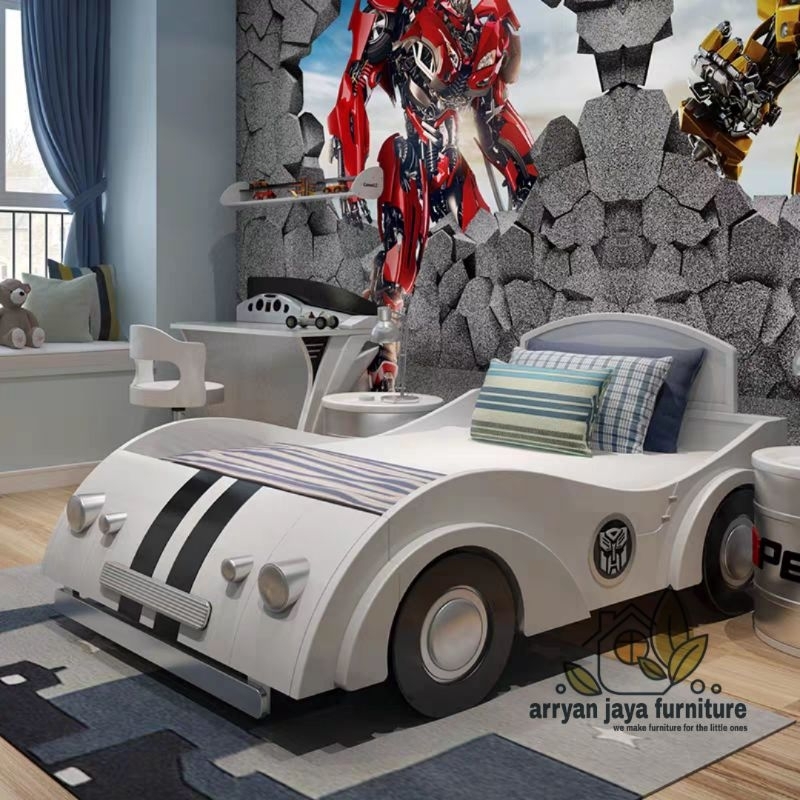 tempat tidur anak karakter mobil