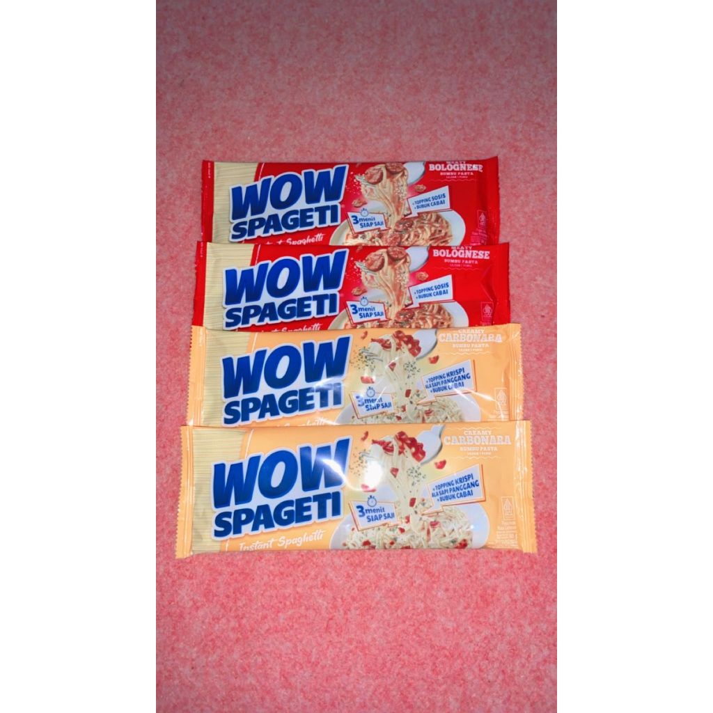 

PROMO 3 PCS SPAGETTI WOW CUMA 10RB BISA COD BISA DI MIX CAMPUR / SPAGETTI VIRAL MURAH MERIAH PROMO AKHIR TAHUN Food Mie