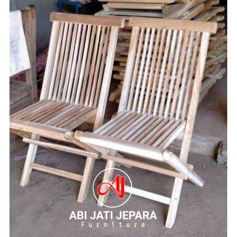 kursi lipat kayu jati kursi Outdoor