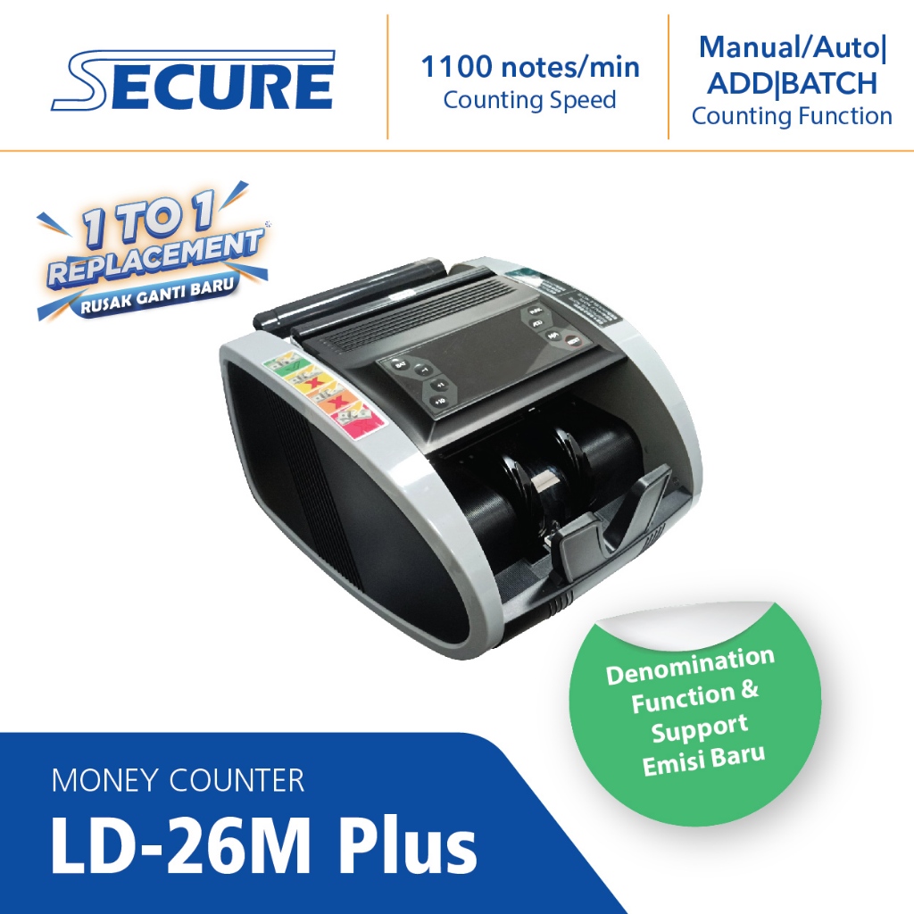 JEAN_ SECURE Money Counter - LD-26M/PLUS