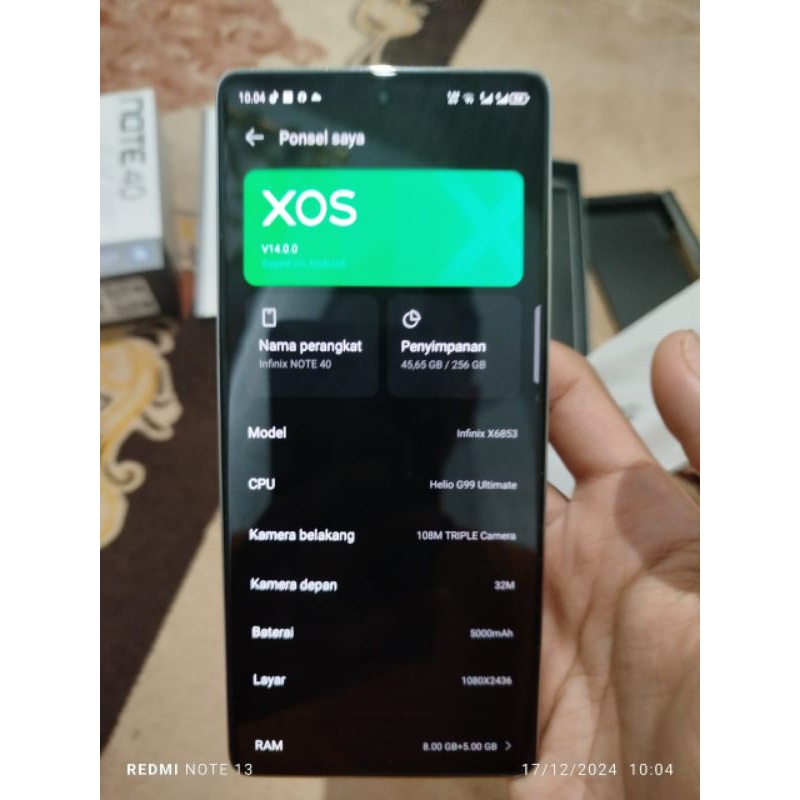 Infinix Note 40 BMW / Racing Edition Second original