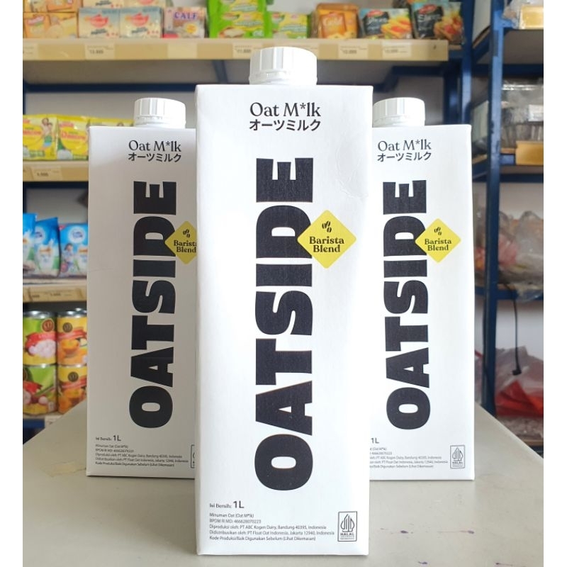 

Oatside 1Liter / Oatside Plain 1Liter / Susu Oat 1Lt / OatMilk 1Liter / Minuman Oat 1Lt