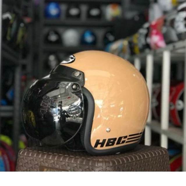 Helm Bogo HBC Polos - Cappucino Metalik