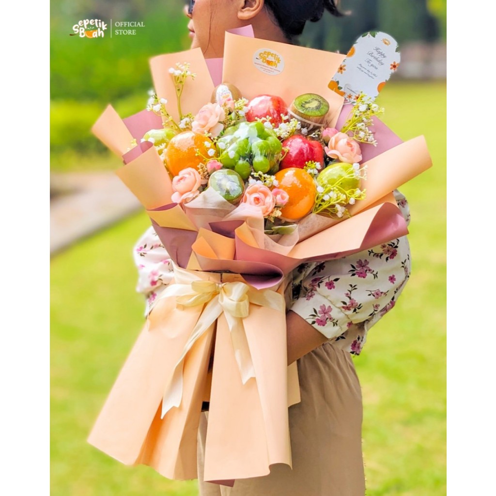 

Sepetikbuah - Mix Fruits Delight Bouquet | Buket buah-buahan dan bunga