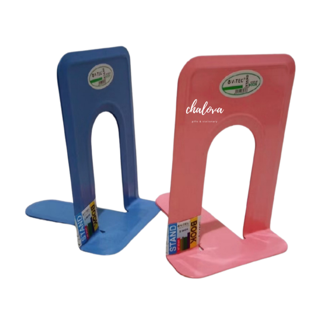 

[2 PCS] STAND BOOK V-TEC VT ST-065 6,5 INCH / PEMBATAS BUKU BESI / BOOK STAND / BOOK HOLDER / PENYANGGA BUKU / BOOK END / SANDARAN BUKU