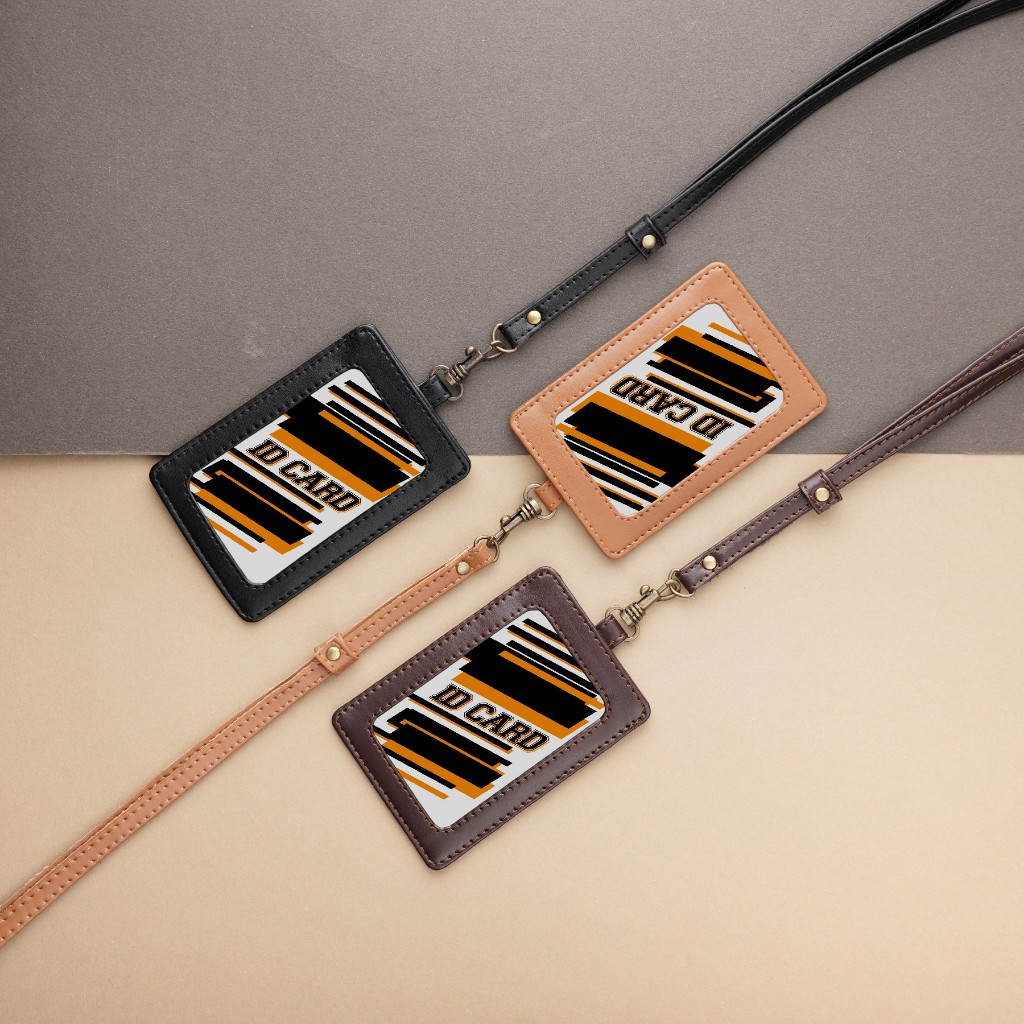 

Muqtenmarketplace Lanyard Id Card Irish Nametag Holder Pria dan Wanita Alat Kantor