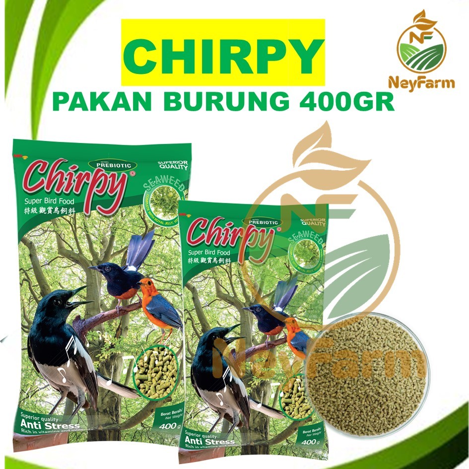 CHIRPY Rumput Laut Pakan Burung Voer Kasar Hijau SEAWEED