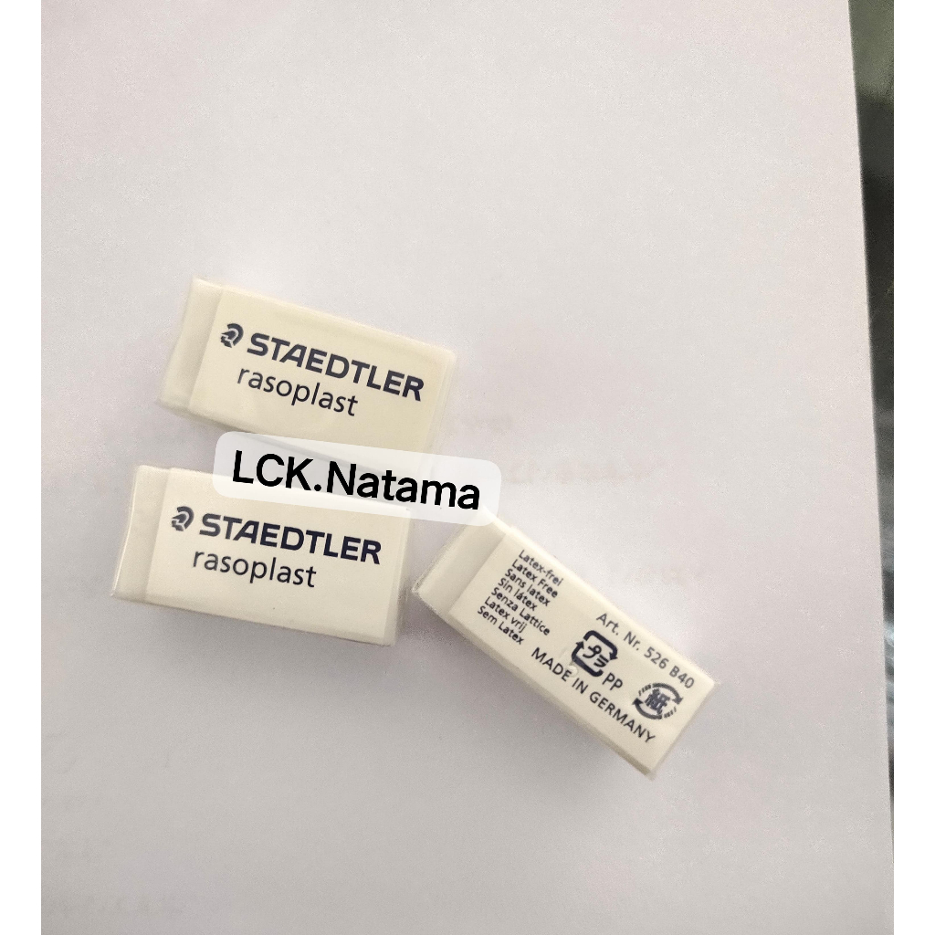 

STAEDTLER Eraser RASOPLAST 526 B40 white penghapus pensil