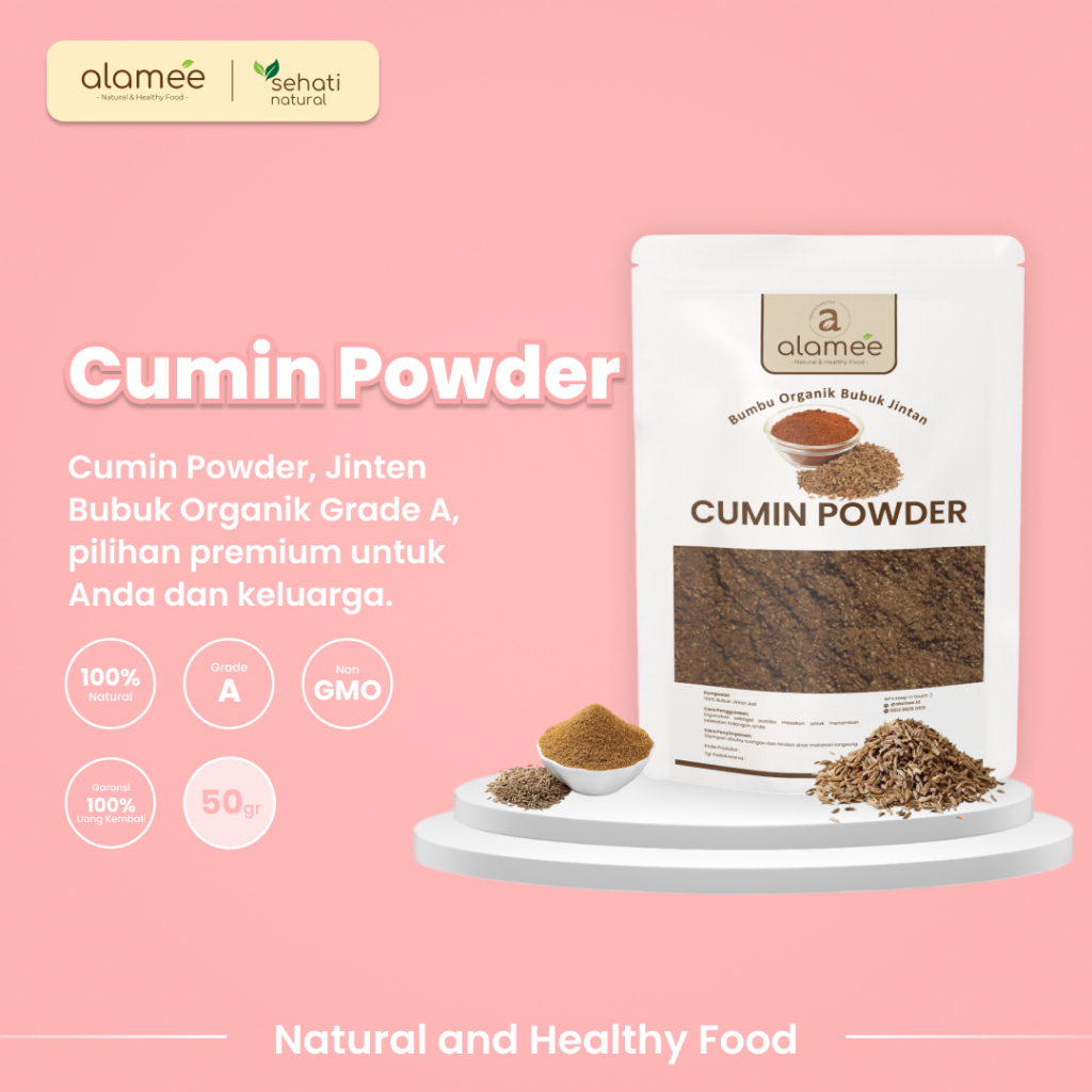 

ALAMEE Bumbu Dapur Jintan Bubuk Cumin Powder Bumbu Dapur Instan Jinten Ground Caraway Rempah Masak