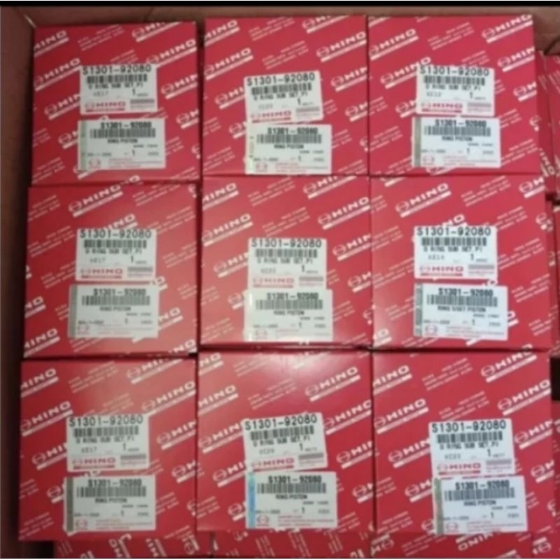 RING PISTON HINO 500 LOHAN FM260TI RING SEHER JO8E JO8C ASLI GENUINE PART S1301-92080