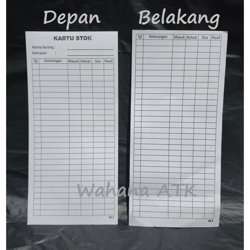 

Kartu stok obat kartu stok barang