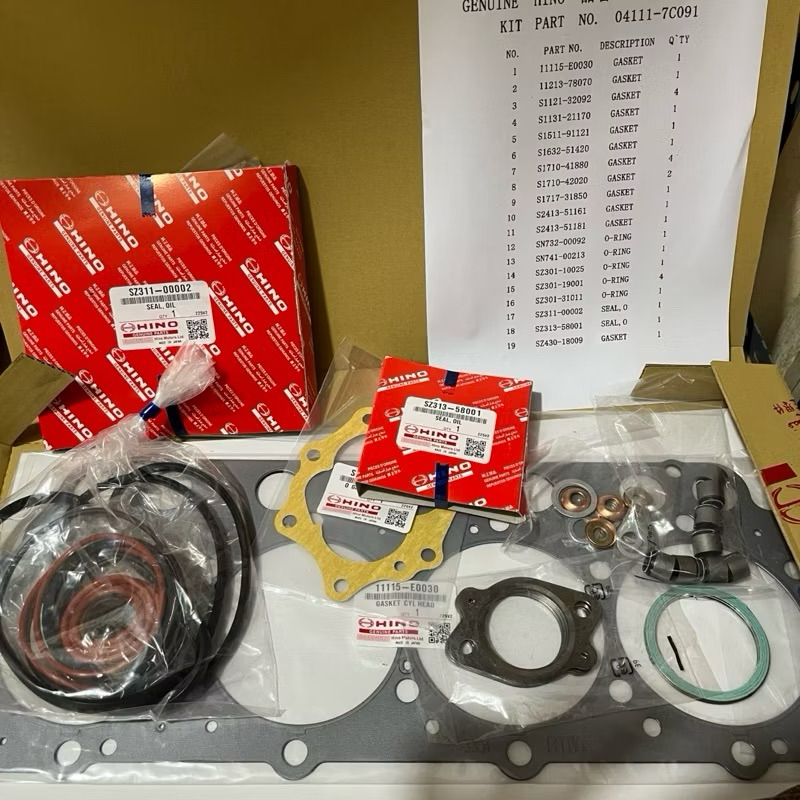 PACKING SET HINO DYNA DUTRO 130HT HINO DUTRO FUL SET 04111-7C091