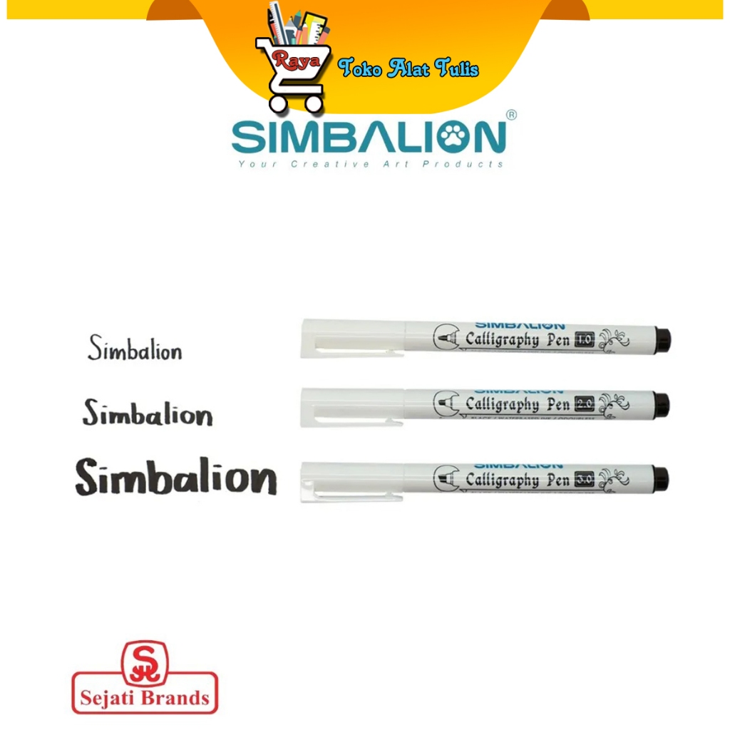 

Simbalion Pulpen Kaligrafi Calligraphy Pen (1,0mm/2,0mm/3,0mm)