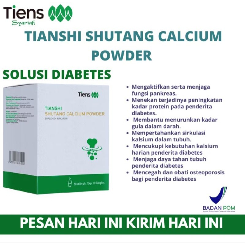 TIENS SHUTANG CALSIUM POWDER SUSU LABU CHINA SOLUSI  DIABETES