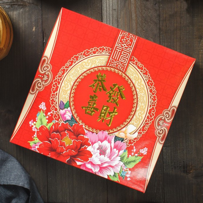 

( 10pcs ) Box nastar imlek cny sincia sekat mika 36 lubang dus cookies kotak kue mochi coklat imlek