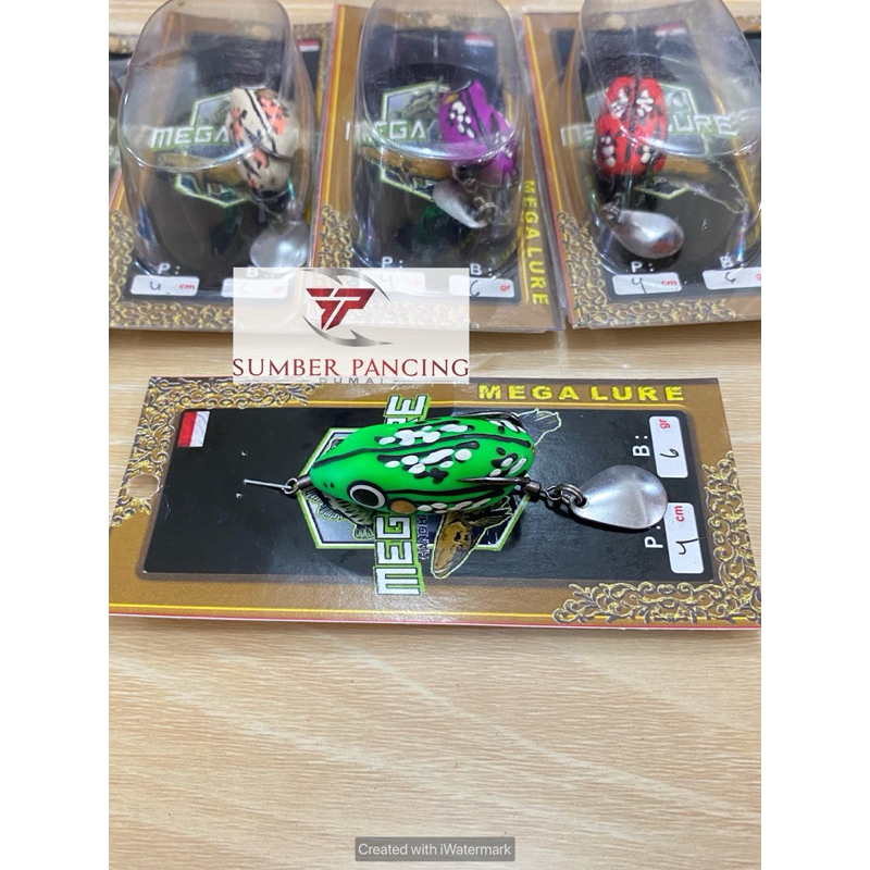 Soft frog By Mega Lure 4cm Single blade umpan gabus