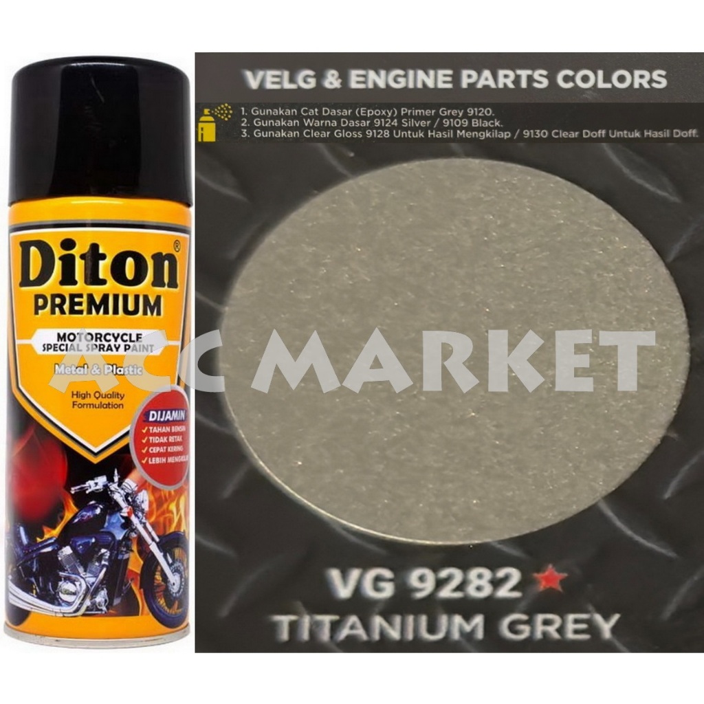 Pilox Diton Premium Pilok Pylox Abu Titanium Grey 9282