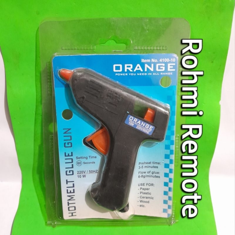 

HOTMELT GLUE GUN LEM TEMBAK ORANGE 10W