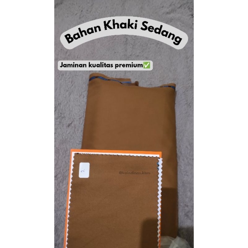 Bahan pemda khaki warna sedang pns/psn/pdh/guru