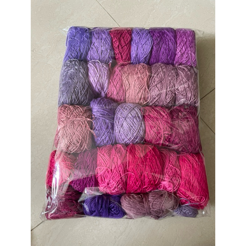 BIG SALE BENANG RAJUT KATUN BALI SMALL PLY PURPLE SERIES TIDAK DIJUAL TERPISAH TAKE ALL BENANG LOKAL