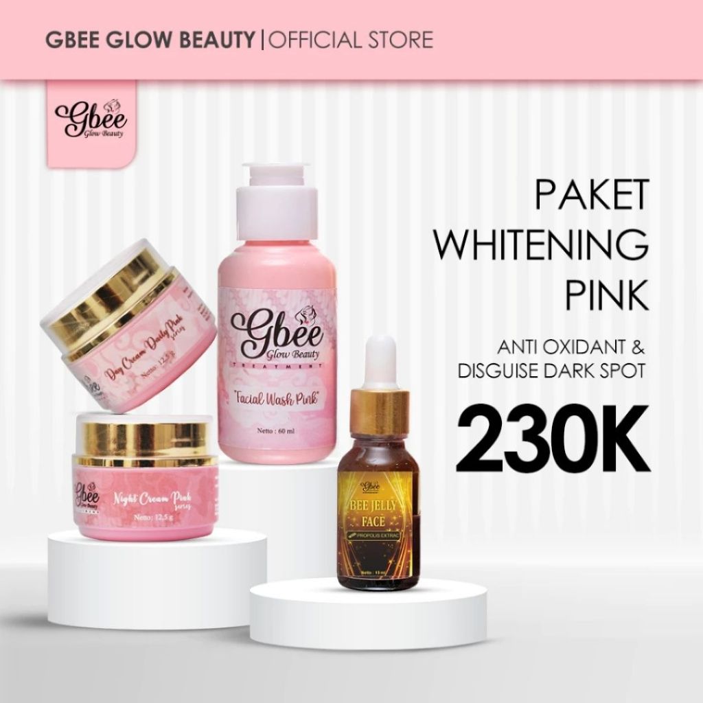 PAKET WHITENING  PUSAT GBEE GLOW BEAUTY ORI