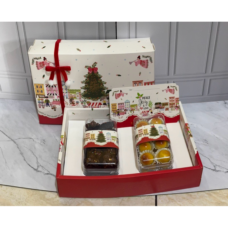 

KUE KERING NATAL / HOLLY SET HAMPERS NATAL PREMIUM MURAH CANTIK / HADIAH NATAL Nastar wijsman premium