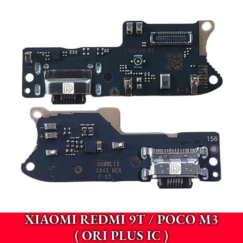 FLEXIBLE KONEKTOR CHARGER XIAOMI REDMI 9T / POCO M3 ORI PLUS IC.