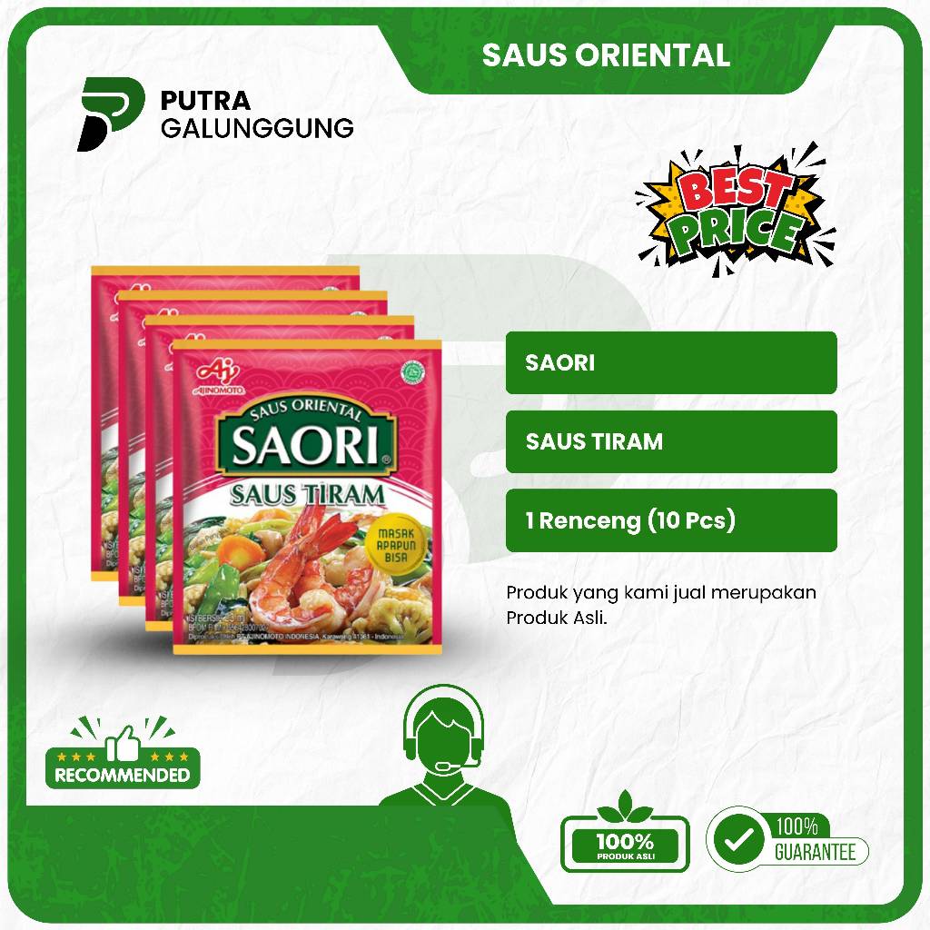 

Saori Saus Tiram/Saus Oriental 1 Renceng (10pcs) Murah