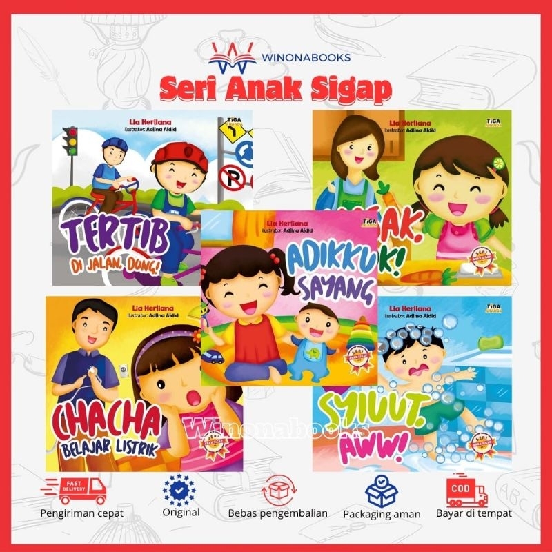 Buku Cerita Anak Seri Anak Sigap winonabooks × tiga ananda