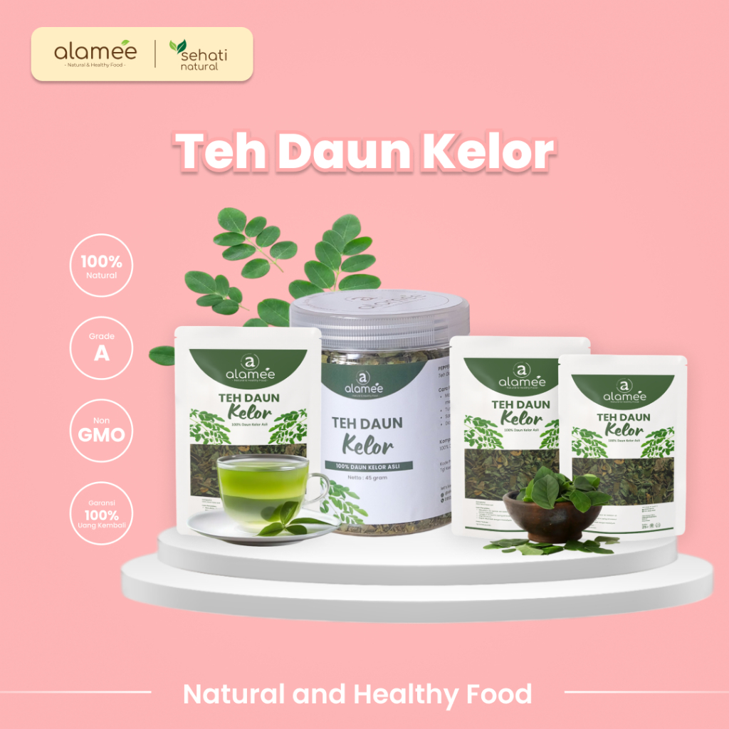 

Teh Bunga Herbal Daun Kelor Tea Organic Natural Non Msg Siap Seduh 10gr