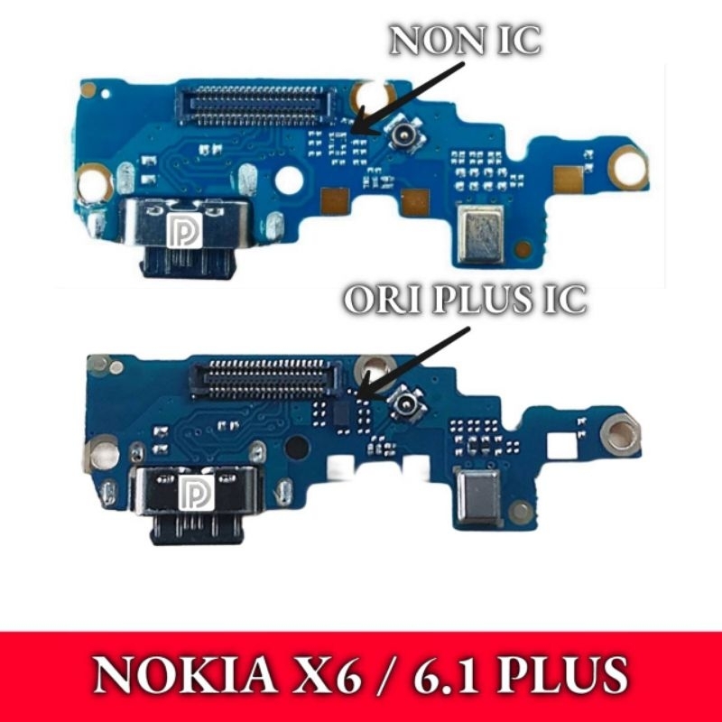 FLEXIBLE KONEKTOR CHARGER NOKIA X6 / 6.1 PLUS + MIC