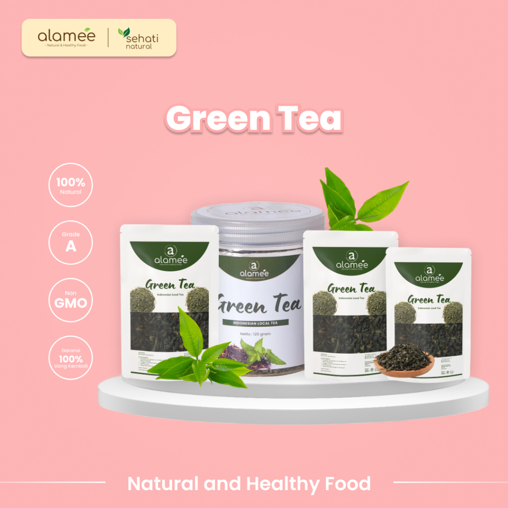 

Teh Hijau Green Tea Organic Kering Organik Greentea Minuman Herbal Alami 25 Gr