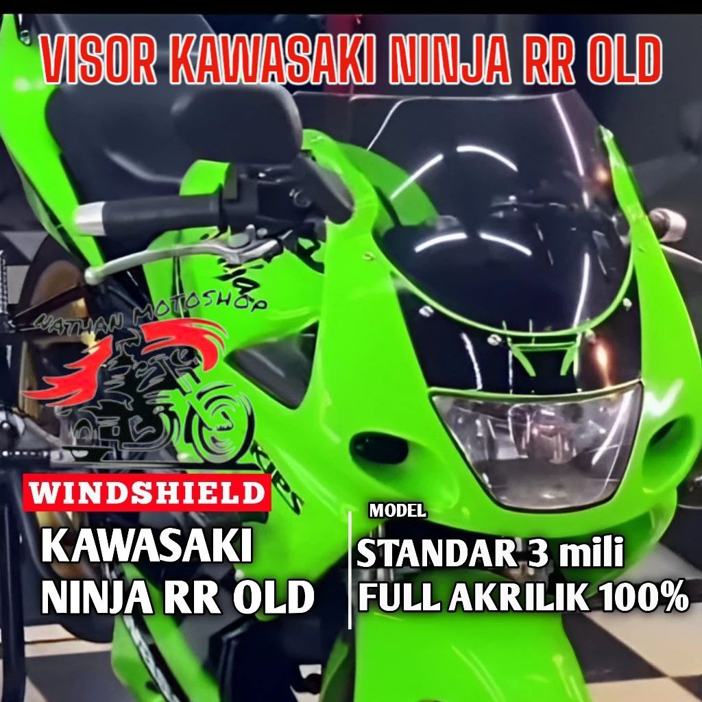 WINDSHIELD KAWASAKI NINJA RR OLD VISOR NINJA RR OLD/LAMA WINDSHIELD NINJA RR OLD VISOR NINJA RR OLD