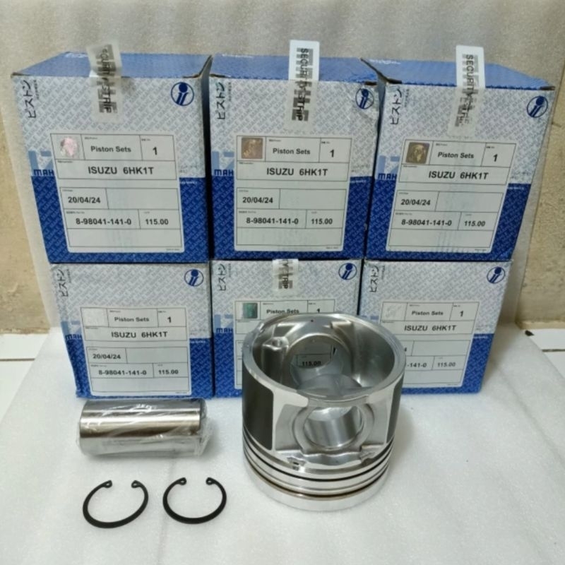 PISTON SEHER ISUZU 4HK1 4HK1T 6HK1 6HK1T MAHLE 8-98041-141-0