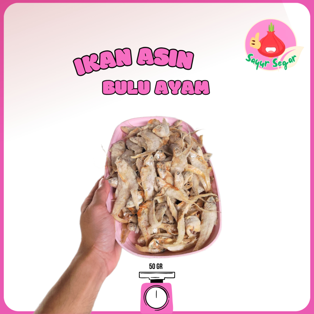 

Sayur Segar - Ikan Asin Bulu Ayam 50 gr / Salted Fish